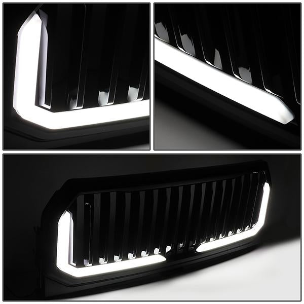 Vertical Fence LED Bar Front Grille <br>15-17 Ford F150