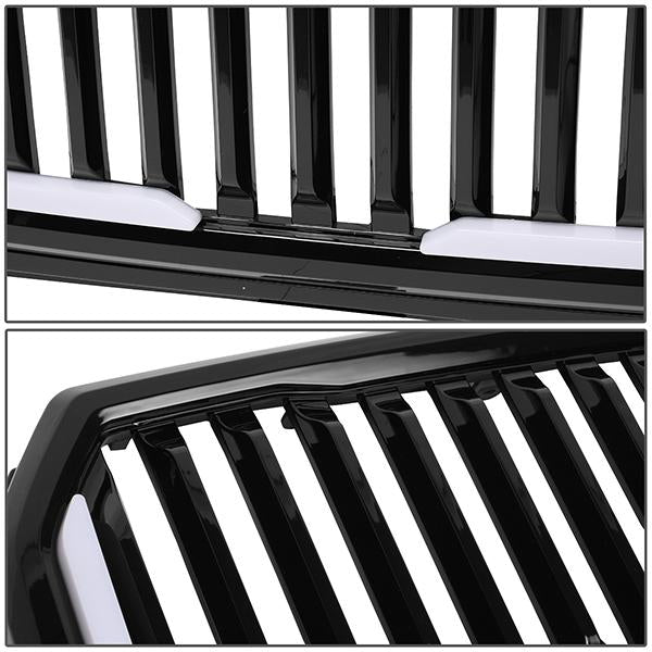 Vertical Fence LED Bar Front Grille <br>15-17 Ford F150