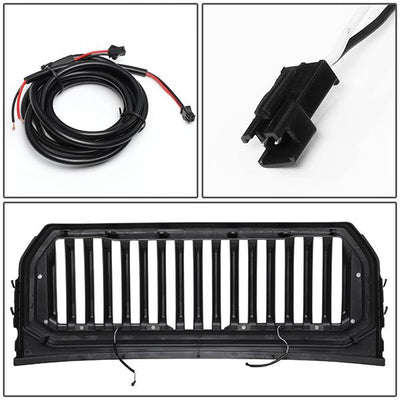 Vertical Fence LED Bar Front Grille <br>15-17 Ford F150