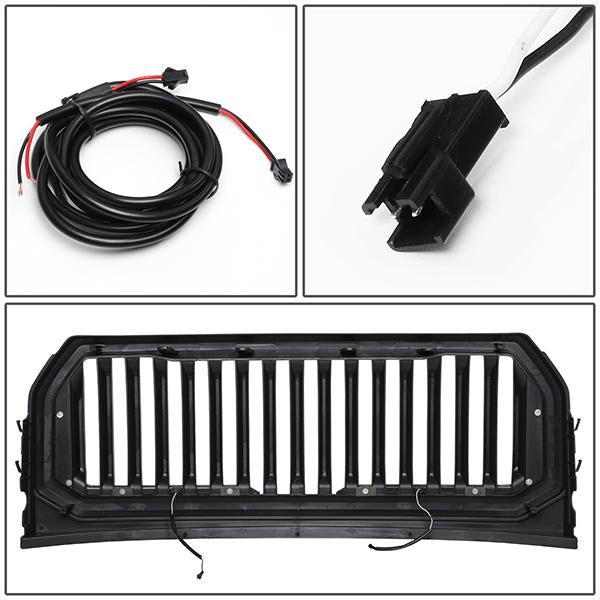Vertical Fence LED Bar Front Grille <br>15-17 Ford F150