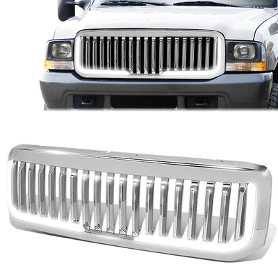 Vertical Fence LED Bar Front Grille <br>99-04 Ford F250 F350 F450 F550 Super Duty