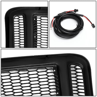 Honeycomb Mesh LED Bar Front Grille <br>05-07 Ford F250 F350 F450 F550 Super Duty