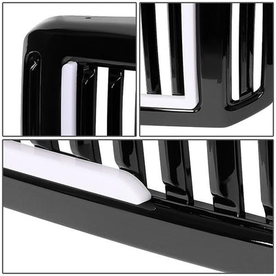 Vertical Fence LED Bar Front Grille <br>05-07 Ford F250 F350 F450 F550 Super Duty