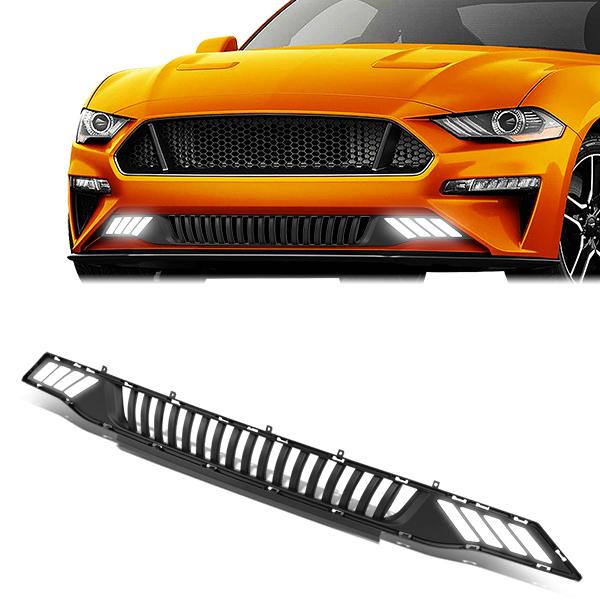 Vertical Fence Front Lower Bumper Grille <br>18-19 Ford Mustang 2.3L 5.0L