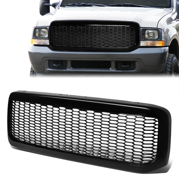 Honeycomb Mesh Front Grille <br>99-04 Ford F250 F350 F450 F550 Super Duty