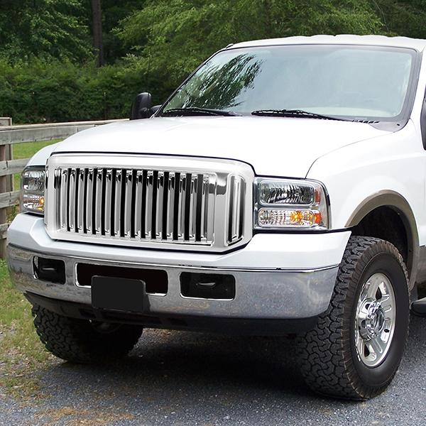 Vertical Fence Front Grille <br>05-07 Ford F250 F350 F450 F550 Super Duty