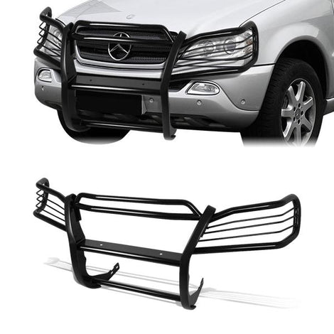 98-05 Mercedes-Benz ML320 ML350 ML430 ML500 Brush Grille Guard - Steel - Black