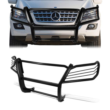 06-11 Mercedes-Benz ML320 ML350 ML450 ML500 ML550 ML63 Brush Grille Guard - Steel - Black