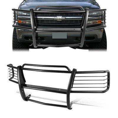 99-02 Chevy Silverado 1500 2500 00-06 Suburban Brush Grille Guard - Steel - Black