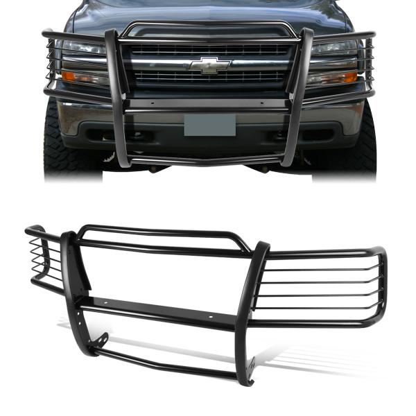 99-02 Chevy Silverado 1500 2500 00-06 Suburban Brush Grille Guard - Steel - Black