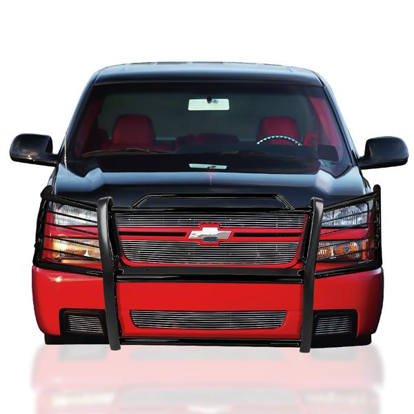 03-07 Chevy Silverado 1500 Brush Guard - Coated - Mild Steel - GRILL-G-009-BK - 5