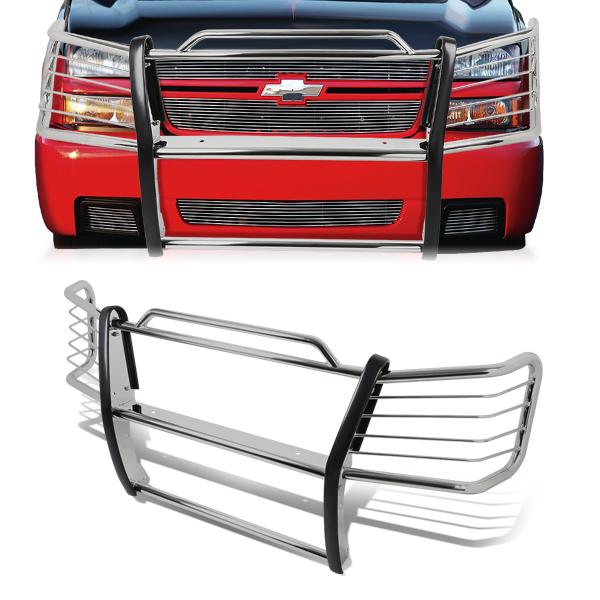 03-07 Chevy Silverado 1500HD & Classic 2500 Brush Grille Guard - Stain ...