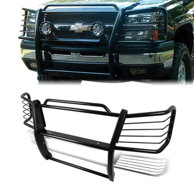 03-07 Chevy Silverado 2500HD 3500 Classic Brush Grille Guard - Steel - Black