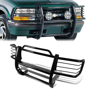 98-04 Chevy Blazer GMC Sonoma Brush Grille Guard - Steel - Black