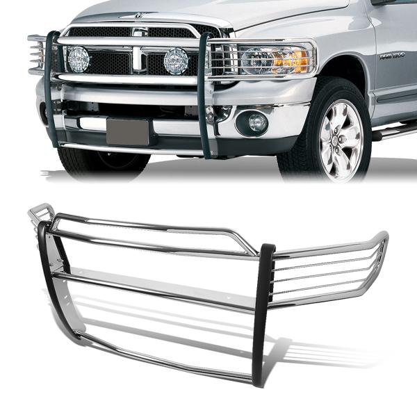 02-05 Dodge Ram 1500 2500 3500 Brush Grille Guard - Steel - Stainless Steel