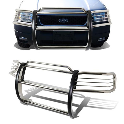 01-04 Ford Escape Brush Grille Guard - Stainless Steel