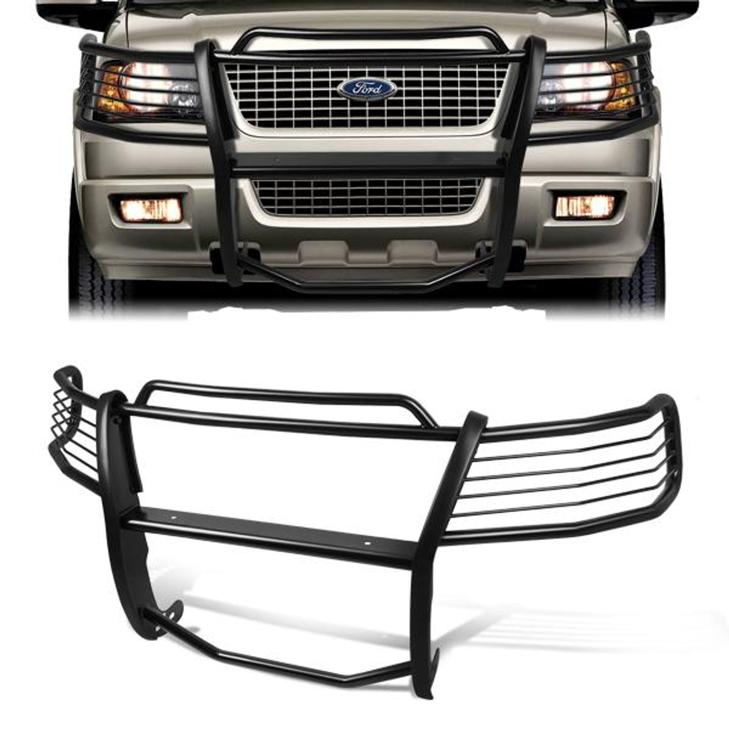 03-06 Ford Expedition Brush Grille Guard - Steel - Black