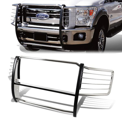 08-10 Ford F250 F350 F450 F550 Super Duty Brush Grille Guard - Stainless Steel