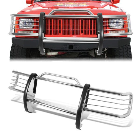 84-01 Jeep Cherokee XJ Brush Grille Guard - Stainless Steel