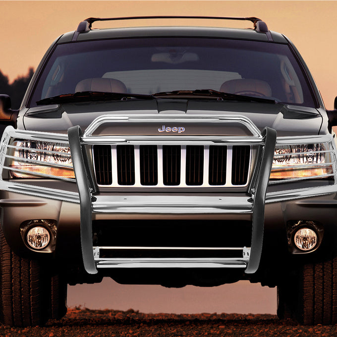 D-Motoring - Brush Guard - Stainless Steel - 99-04 Jeep Grand Cherokee WJ - 1
