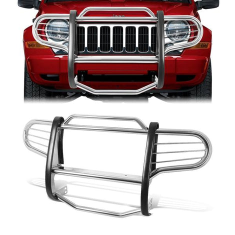 02-07 Jeep Liberty Brush Grille Guard - Stainless Steel