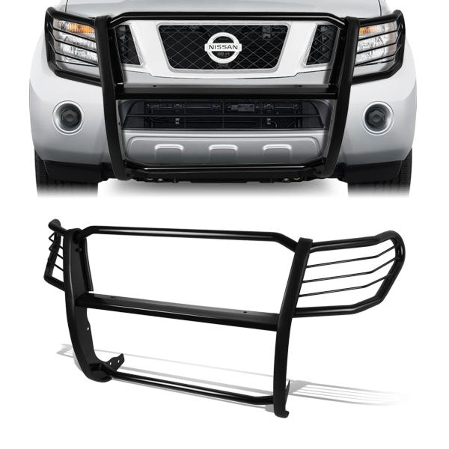 08-12 Nissan Pathfinder Brush Grille Guard - Steel - Black