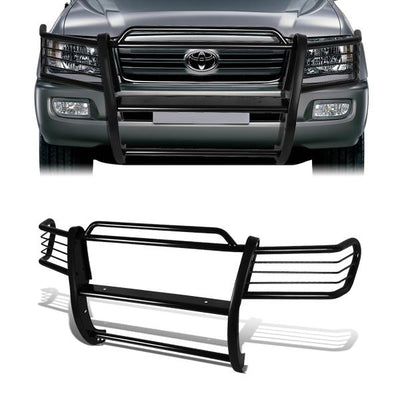 98-07 Toyota Land Cruiser Brush Grille Guard - Steel - Black