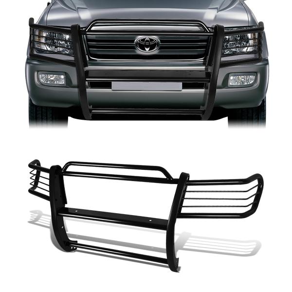 98-07 Toyota Land Cruiser Brush Grille Guard - Steel - Black