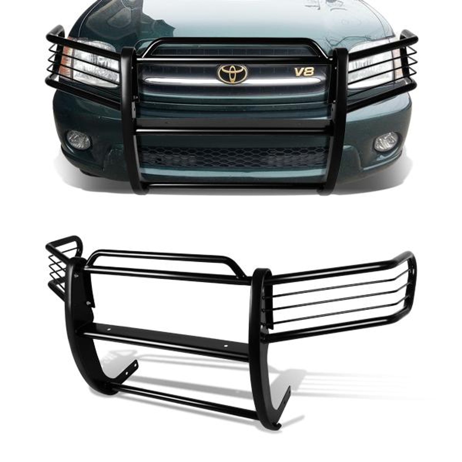 01-07 Toyota Sequoia Brush Grille Guard - Steel - Black