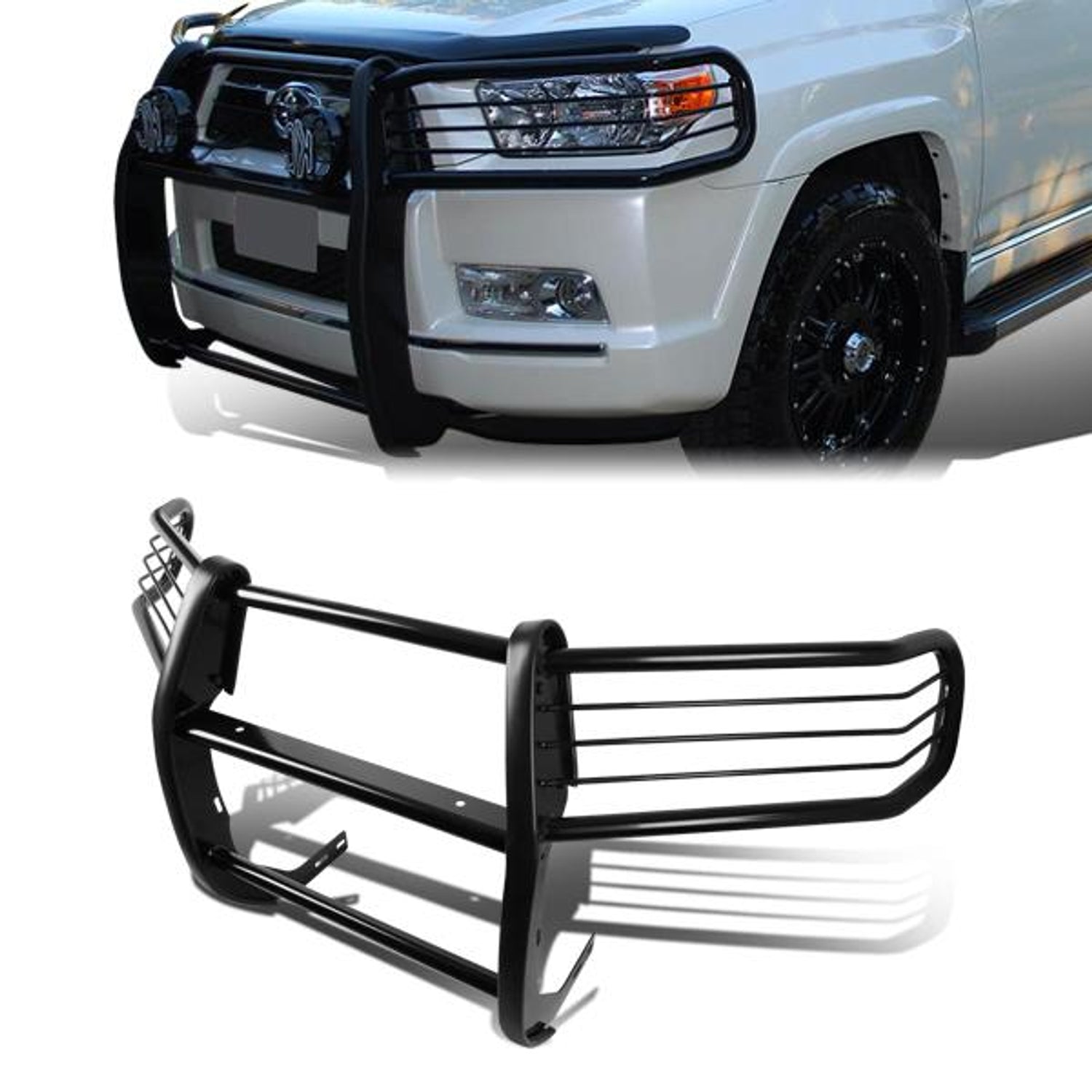 10-13 Toyota 4Runner Brush Grille Guard - Steel - Black
