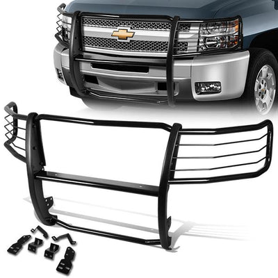 D-Motoring - 07-13 Chevy Silverado 1500Brush Guard - Coated - Mild Steel - 1