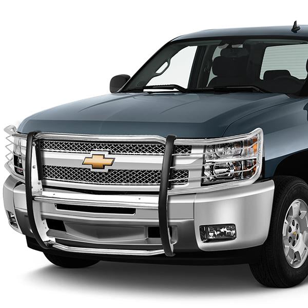 D-Motoring - 07-13 Chevy Silverado 1500Brush Guard - Coated - Stainless Steel - 6