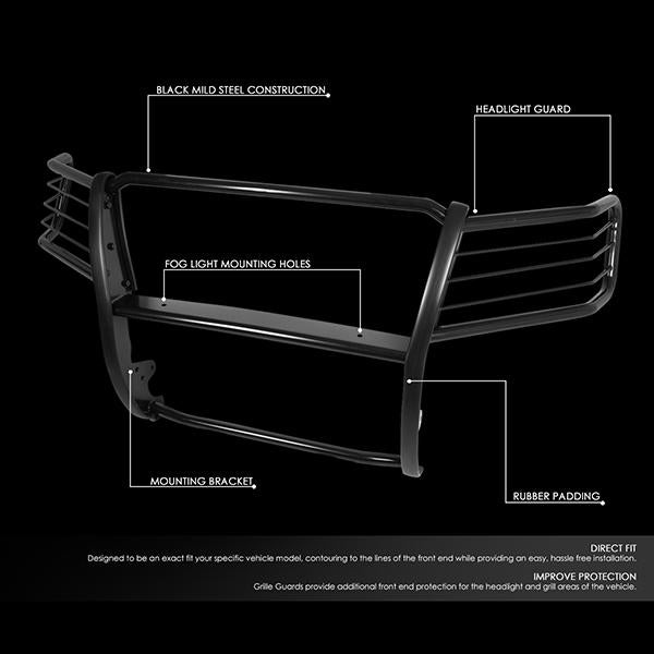 D-Motoring - 07-14 Chevy Tahoe SuburbanBrush Guard - Coated - Mild Steel - 2
