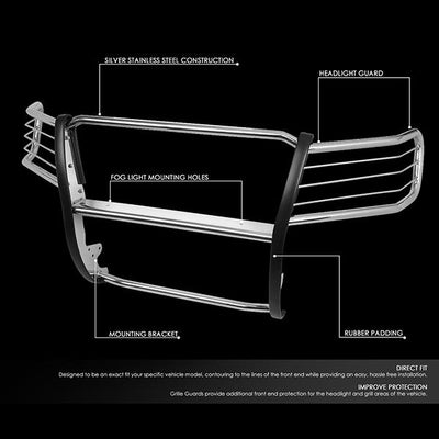 D-Motoring - 07-14 Chevy Tahoe SuburbanBrush Guard - Coated - Stainless Steel - 2