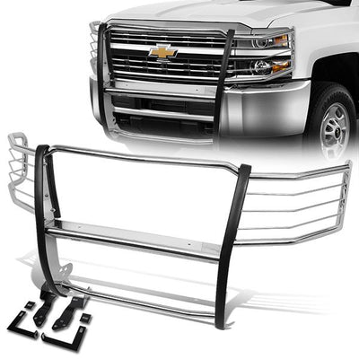 D-Motoring - 11-14 Chevy Silverado 2500HD 3500HDBrush Guard - Coated - Stainless Steel - 1