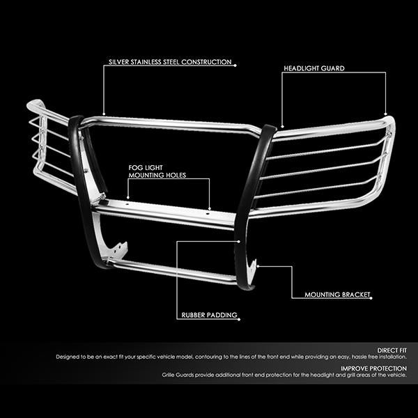 D-Motoring - 04-12 Colorado CanyonBrush Guard - Coated - Stainless Steel - 2