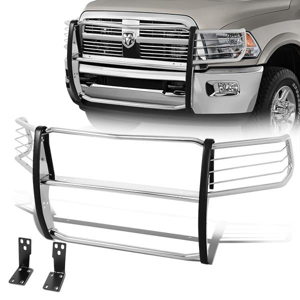 D-Motoring - 10-18 Dodge Ram 2500 3500Brush Guard - Coated - Stainless Steel - 1