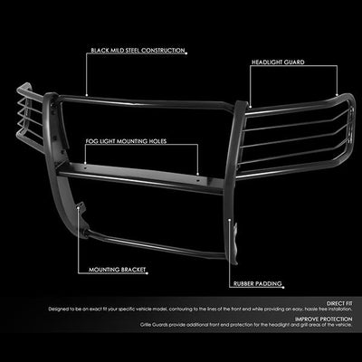D-Motoring - 07-13 GMC Sierra 1500Brush Guard - Coated - Mild Steel - 2