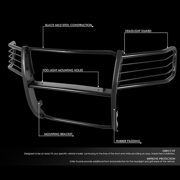D-Motoring - 07-13 GMC Sierra 1500Brush Guard - Coated - Mild Steel - 2