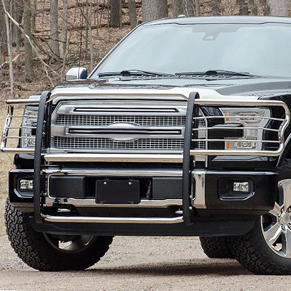 15-19 Ford F-150 Front Bumper Grille Brush Guard - Stainless Steel - GRILL-G-082-SS - 6