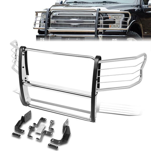 15-19 Ford F-150 Front Bumper Grille Brush Guard - Stainless Steel - GRILL-G-082-SS - 1