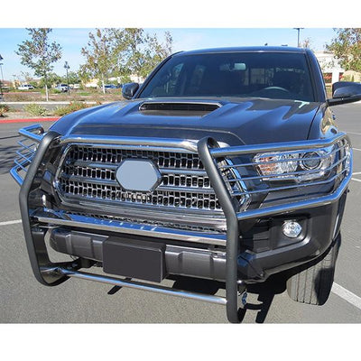16-19 Toyota Tacoma Front Bumper Grille Brush Guard - Stainless Steel - GRILL-G-083-SS - 6