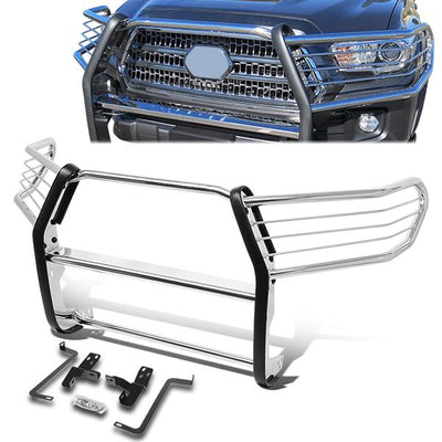 16-19 Toyota Tacoma Front Bumper Grille Brush Guard - Stainless Steel - GRILL-G-083-SS - 1