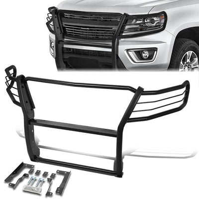 15-19 Chevy Colorado Front Bumper Grille Brush Guard - Powdercoated Steel - GRILL-G-084-BK - 1