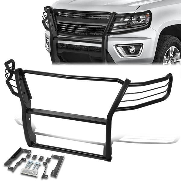 15-19 Chevy Colorado Front Bumper Grille Brush Guard - Powdercoated Steel - GRILL-G-084-BK - 1