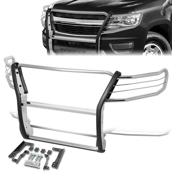 15-19 Chevy Colorado Front Bumper Grille Brush Guard - Stainless Steel - GRILL-G-084-SS - 1