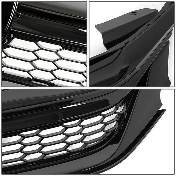 16-17 Honda Accord Sedan Bumper Grille - Front Upper - Honeycomb Style - 3