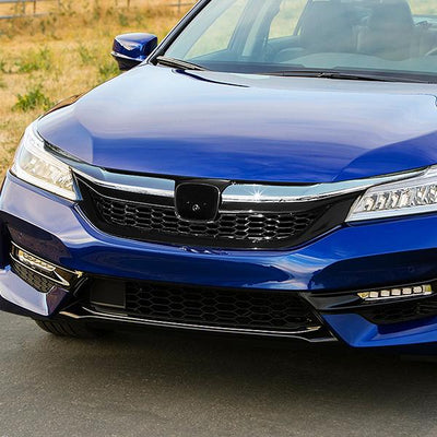 16-17 Honda Accord Sedan Bumper Grille - Front Upper - Honeycomb - 6