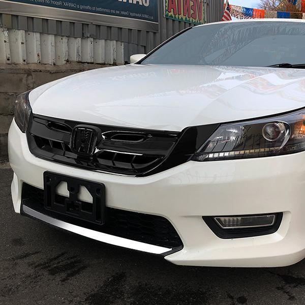 13-15 Honda Accord Sedan Bumper Grille - Front Upper - Honeycomb - 5