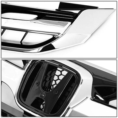 13-15 Honda Accord Sedan Bumper Grille - Front Upper - Honeycomb - 3
